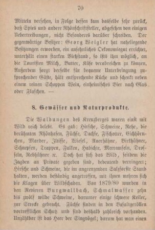 8. Gewässer und Naturprodukte