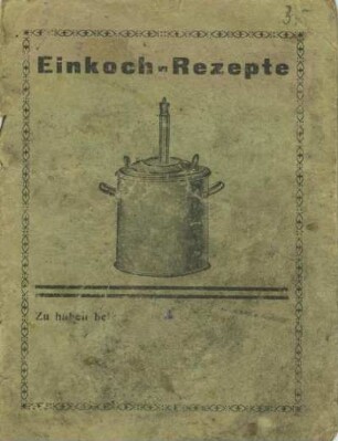 Einkoch-Rezepte