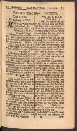 Das erste Buch Mose. Genesis