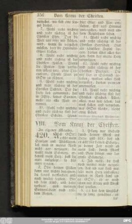 VIII. Vom Kreuz der Christen.