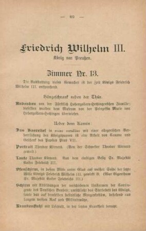 Friedrich Wilhelm III. König von Preußen