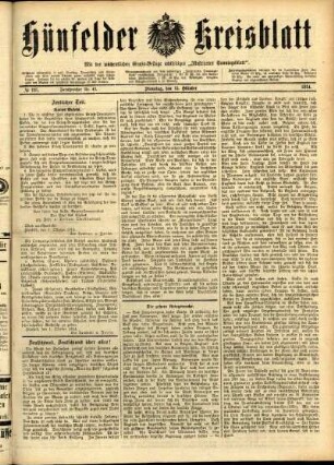 Ausgabe vom Dienstag, den 13. Oktober 1914.
