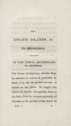 Of the Indian Archipelago in general