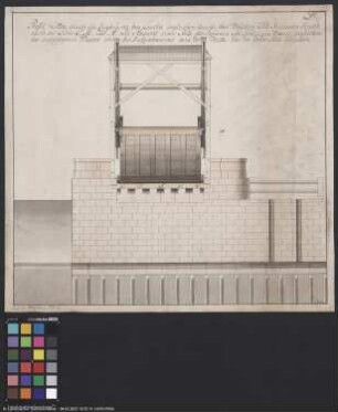 Profil von der Zugbrücke bei der Schleuse in Laucha