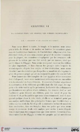 Chapitre VI: La construction, les ordres, les formes secondaires