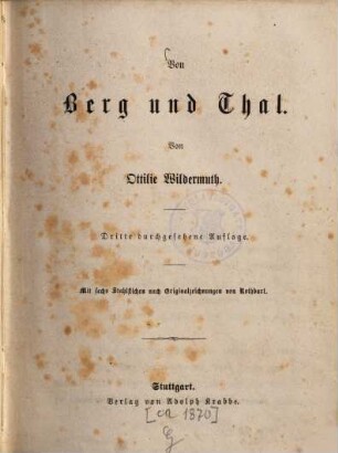 Von Berg und Thal