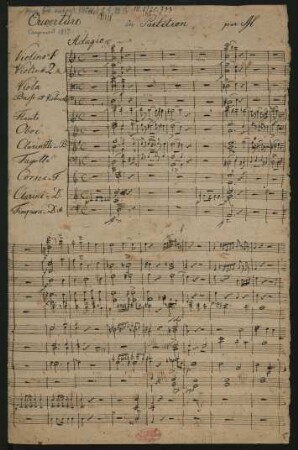 Ouvertüren. Fragmente; orch; d-Moll; op.1