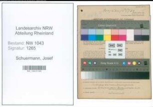 Entnazifizierung Josef Schuermann , geb. 01.09.1898 (Postbeamter)
