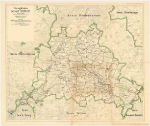 Übersichtsplan der Stadt Berlin: Übersichtsplan von Berlin 1:60000