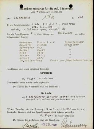 Wager, Hilde