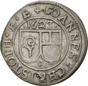Halbbatzen des Bischofs von Würzburg Johann Christoph v. Westerstetten, 1623