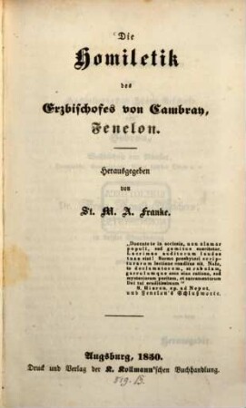 Homiletische Schriften, 2