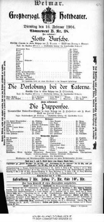 Die Verlobung bei der Laterne