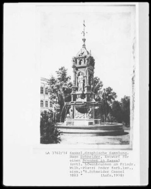 Kassel & Brunnen & Löwenbrunnen am Friedrich-Wilhelm-Platz?