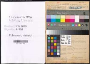 Entnazifizierung Heinrich Fuhrmann , geb. 08.04.1915 (Bankangestellter)