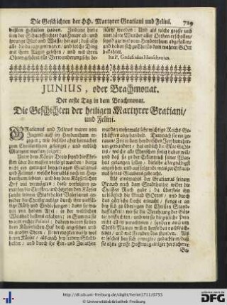 Junius, oder Brachmonat.