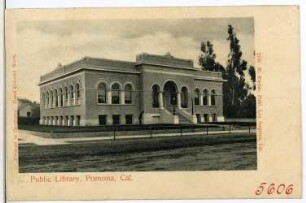 Pomona. Public Library, Pomona, Cal.