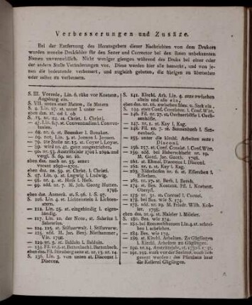 Verbesserungen und Zusäze.