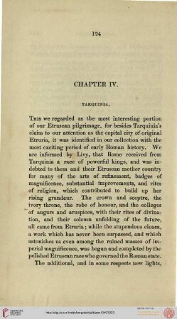 IV. Tarquinia