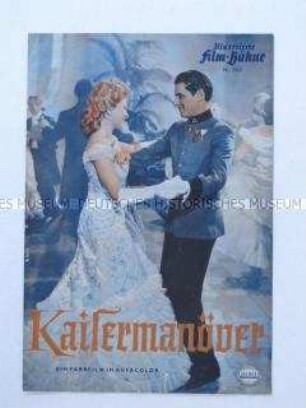Filmprogramm "Illustrierte Film-Bühne" zu dem österreichischen Spielfilm "Kaisermanöver"