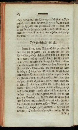Die verkehrte Welt.