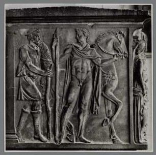 Römischer Sarkophag in der Friedhofsanlage Camposanto Monumentale, Pisa, Toskana
