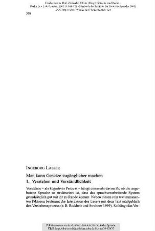 Man kann Gesetze zugänglicher machen