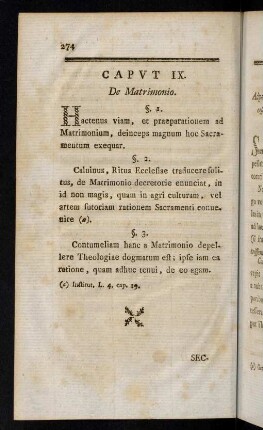 274-325, Caput IX.