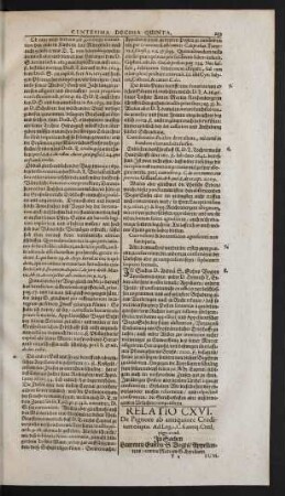 Relatio CXVI.