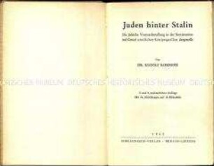 Verschwörungstheoretische Schrift über den jüdischen Einfluss auf Stalin