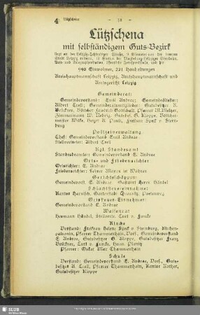 Lützschena mit selbständigem Guts-Bezirk