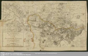 Topo- Und Petrographische Reisekarte durch die Saechsische Schweiz und umliegende Gegend