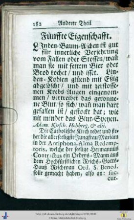 Fünffte Eigenschafft