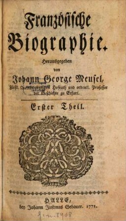 Französische Biographie, 1
