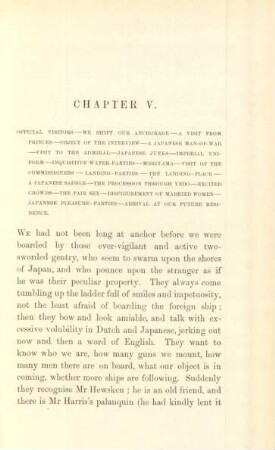 Chapter V. Official visitors ...