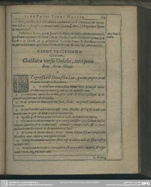 Caput Trigesimum Quartum. Chaldaica versio Onkelos, interprete Ben. Aria Mont.