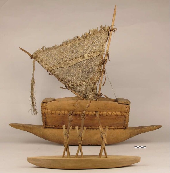 Model of an outrigger boat