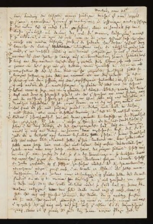 Brief von Amalie Hassenpflug an Friedrich Hassenpflug