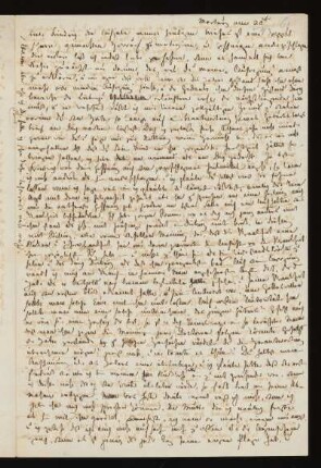 Brief von Amalie Hassenpflug an Friedrich Hassenpflug