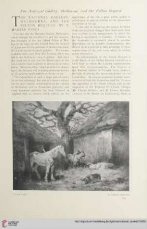 The National Gallery Melbourne, and the Felton Bequest