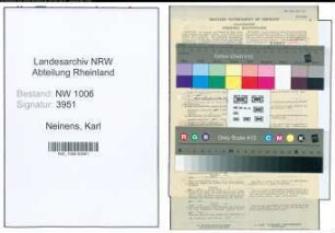 Entnazifizierung Karl Neinens , geb. 22.06.1896 (Arzt)