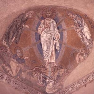 Athen. Dafní. Verklärung. Mosaik 1080, Trompe