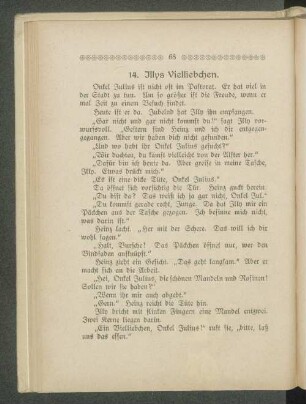 14. Illys Vielliebchen.