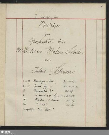 45,2: Fortsetzung der Beiträge zur Geschichte der Münchner Maler Schule [Band 2] - Mscr.Dresd.n,Inv.45,II
