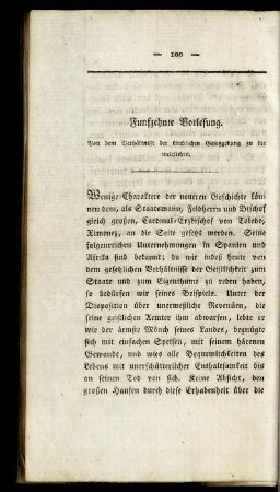 Fünfzehnte Vorlesung. Von dem Verhältnisse der kirchlichen Gesetzgebung zu der weltlichen.