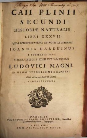 Caii Plinii Secundi Historiae Naturalis Libri XXXVII., 2
