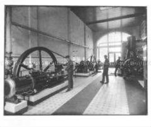 Maschinenraum der "Auswandererhallen" der HAPAG auf der Veddel in Hamburg