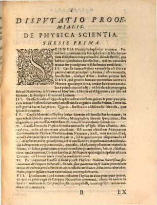 Breviarium Philosophiae Naturalis : ... Disputatum In Catholica Et Inclita Universitate Dilingana ...