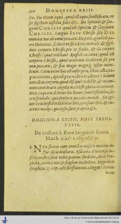 Dominica XXIIII. Post Trinitatis
