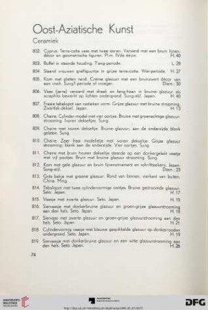 Oost-Aziatische kunst (Nr. 802-845)